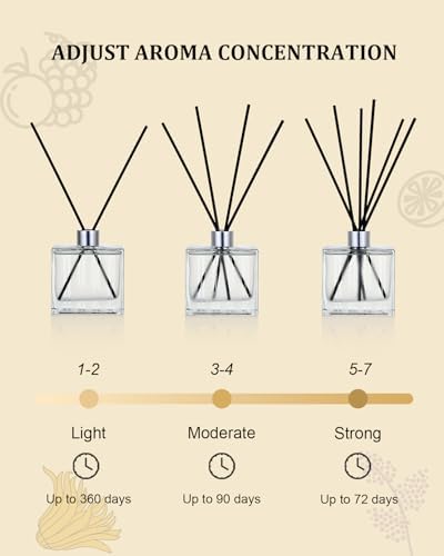 MSENSE Cinnamon Vanilla Reed Diffuser Set