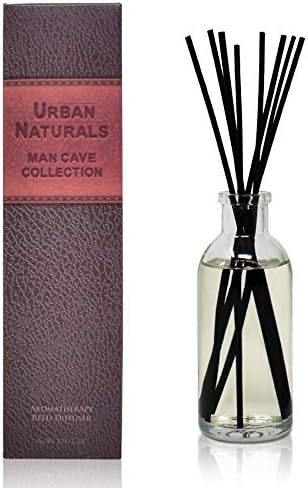 Urban Naturals Leather Mahogany Reed Diffuser Set