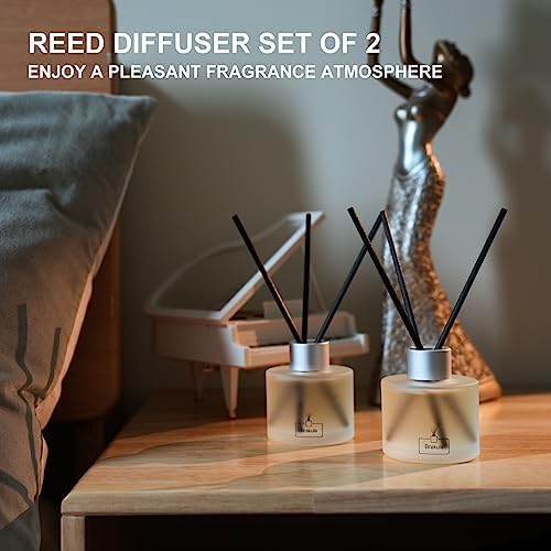 Brakula 2 Pack Reed Diffuser Set - Lemon Verbena Fragrance