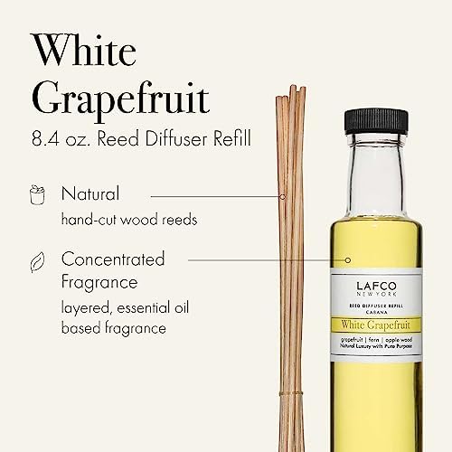 LAFCO New York Reed Diffuser Refill White Grapefruit 84 Oz