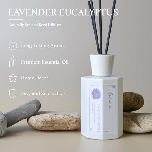 Aeviva Reed Diffuser Set with Lavender Eucalyptus Scent