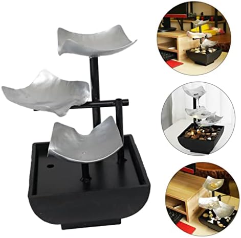 PRETYZOOM Waterfall Tabletop Fountain Indoor Decor