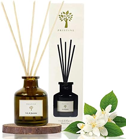 Pristine Lily Jasmine Reed Diffuser Set for Home and Bathroom