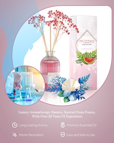 MIZZEO Watermelon Reed Diffuser Set 676 Fl Oz