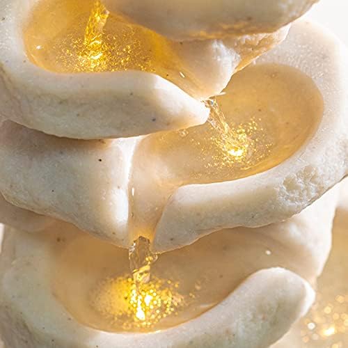 Desktop Fountain with LED Lights and Soothing Waterfall Sound