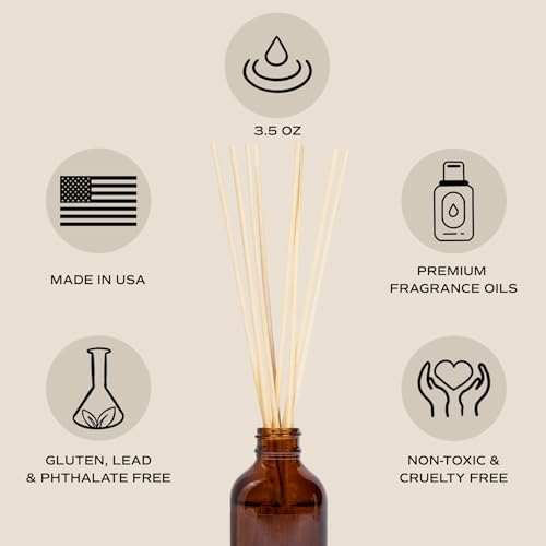 Sweet Water Decor Farmhouse Amber Reed Diffuser Set