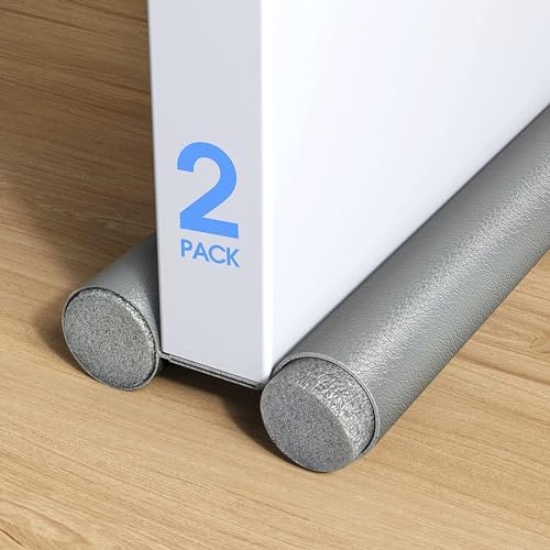Twin Door Draft Stoppers 2 Pack Energy Saving Door Seal