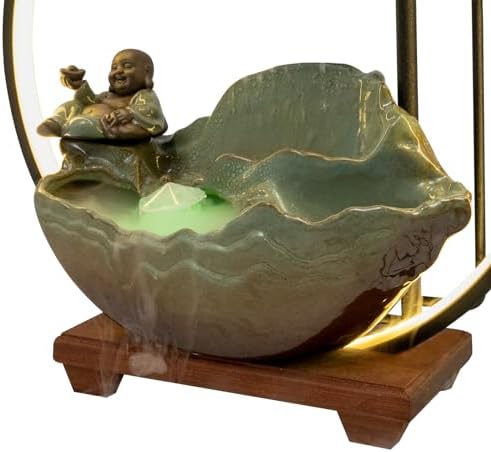 Headery Desktop Water Fountain with LED Strip and Atomizer