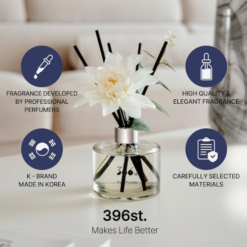 396 St Dahlia Flower Reed Diffuser Set - Black Cherry 200ml