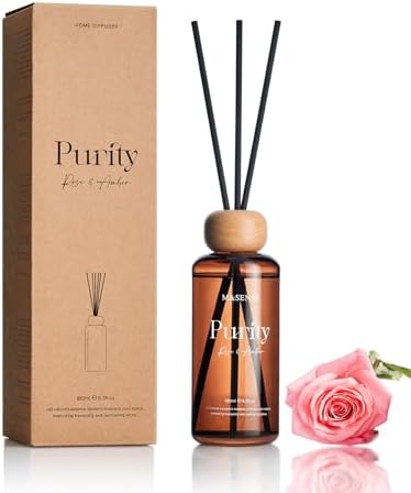 MSENSE Rose Amber Reed Diffuser Set 63 Fl Oz