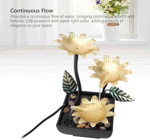Kuuleyn Mini Adjustable LED Water Fountain For Home Office