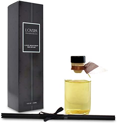 LOVSPA Baltic Amber Reed Diffuser Set - Non Toxic Oil Diffuser