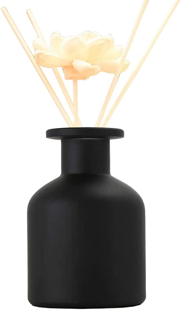 5 Ounce Glass Diffuser Bottles Matt Black