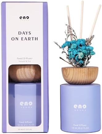 SOXCOMFY Reed Diffuser Set with Dried Flowers