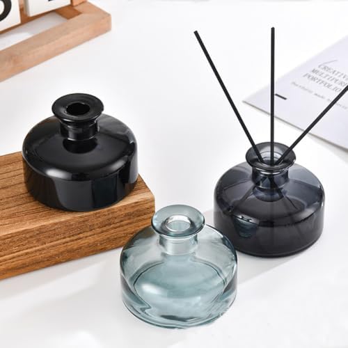 VASANA 200 ml Empty Glass Diffuser Bottle Black