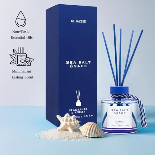 BEHAZEER Sea Salt Reed Diffuser 677OZ Set