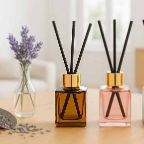 Paddywax Botanica Reed Diffuser in Amber Glass Bottle