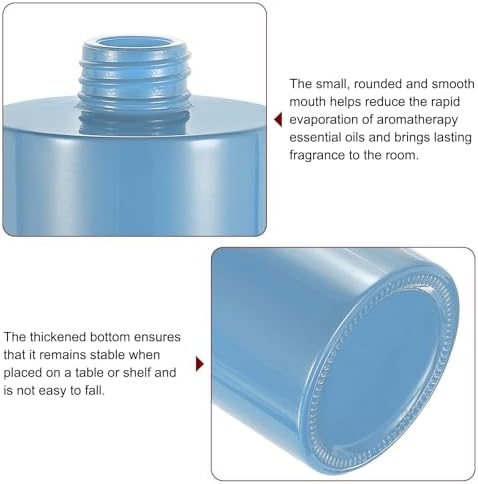 HARFINGTON 4 Pack Empty Glass Diffuser Bottles 140ml