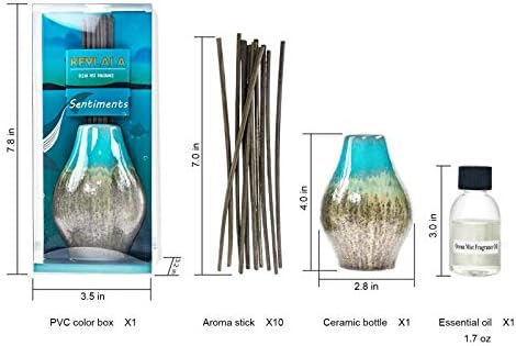Ocean Mist Reed Diffuser Set - 8 Sticks 17 Fl Oz Oil