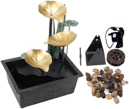 USB Tabletop Water Fountain with Adjustable LED Light