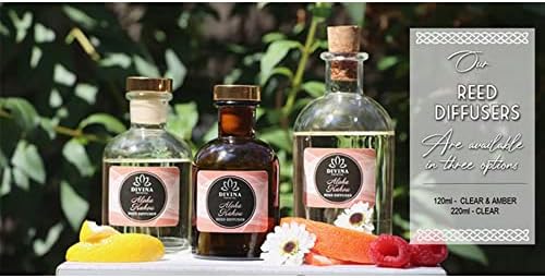 Divina Esencial Rose Amber Reed Diffuser Set