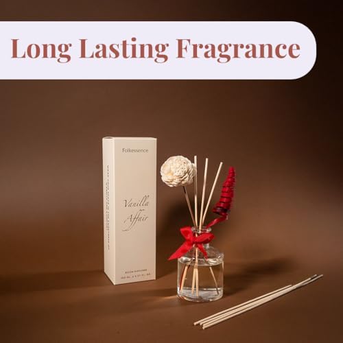 Folkulture Reed Diffuser Set 5oz Vanilla Scent