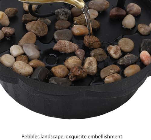 Flowing Water Tabletop Fountain with LED Night Light