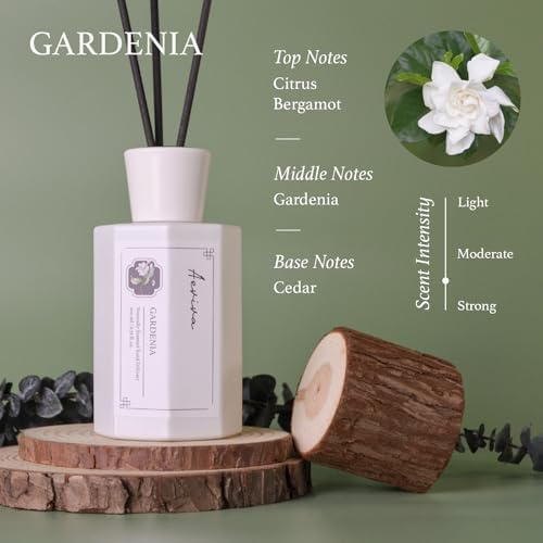 Aeviva Gardenia Reed Diffuser Set - 676 Fl Oz Luxury Aroma