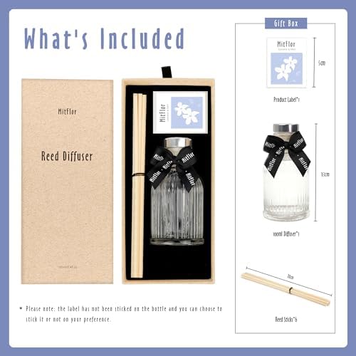 MitFlor Jasmine Mint Reed Diffuser 34oz