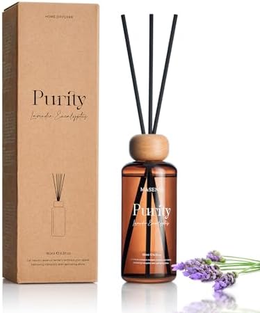 MSENSE Lavender Eucalyptus Reed Diffuser Set 63 Fl Oz