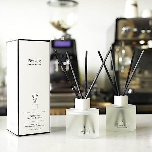 Brakula 2 Pack Reed Diffuser Set - Lemon Verbena Fragrance