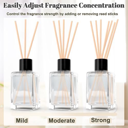 DIY Reed Diffuser Kit - Custom Home Scent with Essential Oils and Glass Bottles