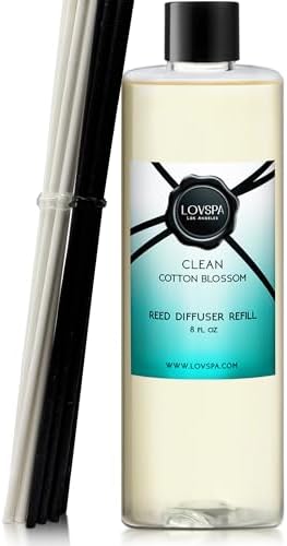LOVSPA 8oz Reed Diffuser Oil Refill with 2 Sets Sticks
