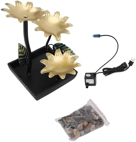 Kuuleyn Mini Adjustable LED Water Fountain For Home Office