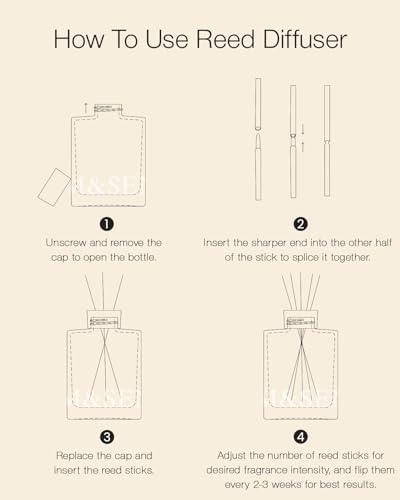 MSENSE Bamboo Peony Reed Diffuser Set