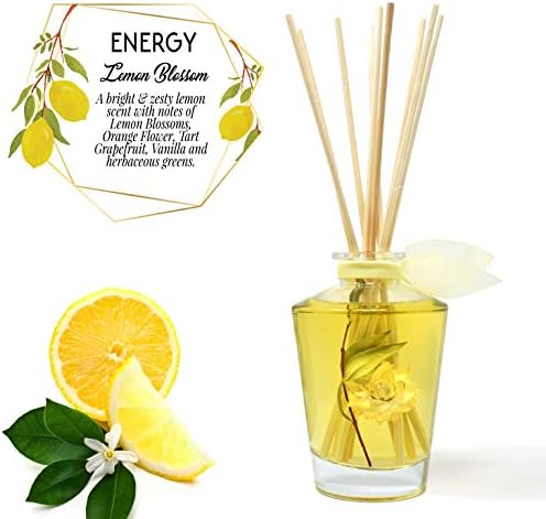 LOVSPA Energy Lemon Blossom Reed Diffuser Set
