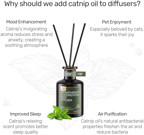 Furrypurr Reed Diffuser Pet Odor Elimination Lily of the Valley 6 Oz