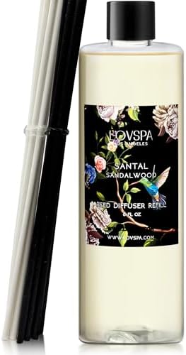 LOVSPA Santal Sandalwood Reed Diffuser Refill 8oz