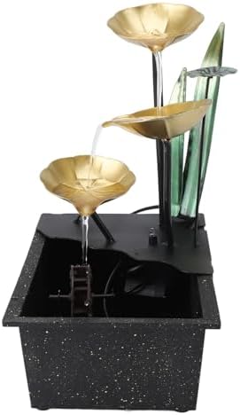 Quiet Circulating Iron Tabletop Fountain with LED Light