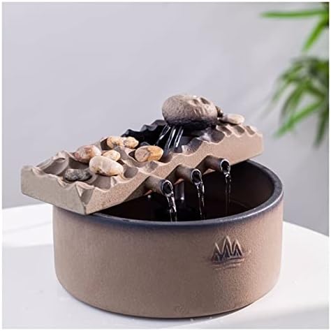 Ceramic Tabletop Fountain with Water Pump and Mist Machine