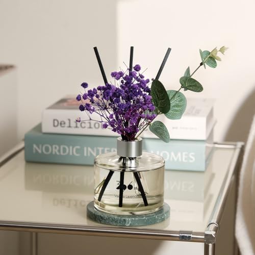 396 St Preserved Babys Breath Reed Diffuser Set Vanilla Lavender