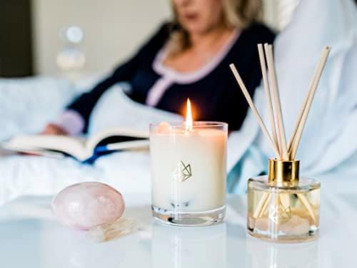 Crystal Infused Reed Diffuser 4 Oz - Sleep Rose Lavender Vanilla