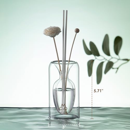 COMI Glass Reed Diffuser Set with Night Light