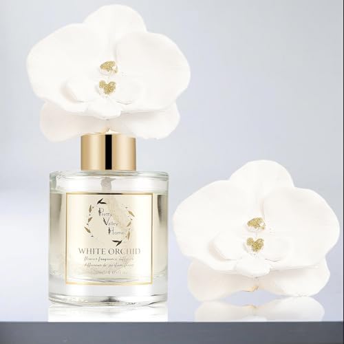 Orchid Ceramic Reed Diffuser Set 120ML White Orchid Home Decor