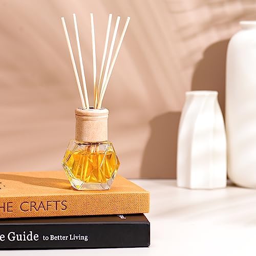 Roshtia 20 Pack Refillable Diffuser Bottles with Wooden Caps
