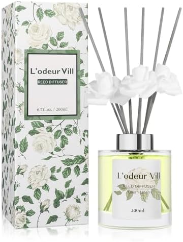 Lodeur Vill Reed Diffuser Set 67 oz Clean Linen Scent