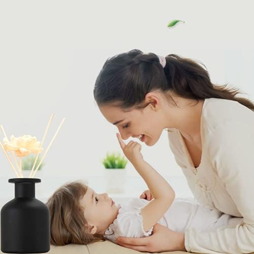 5 Ounce Glass Diffuser Bottles Matt Black