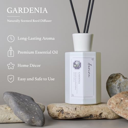Aeviva Gardenia Reed Diffuser Set - 676 Fl Oz Luxury Aroma