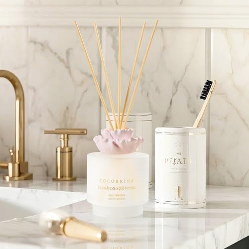 Cocorrina Gypsum Flower Diffuser Set Eucalyptus Freesia Scent