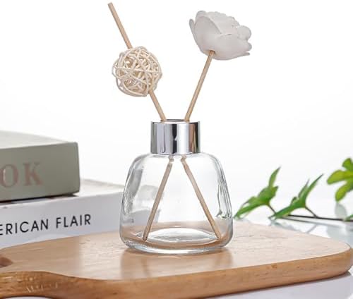 Kaxich 4 Pack Reed Diffuser Bottles with 30 Reeds 352 oz Refillable Essential Oil Diffuser Set for Home Decor